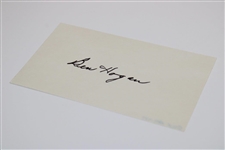 Ben Hogan Signed 3x5 Card JSA ALOA