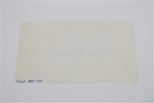 Ben Hogan Signed 3x5 Card JSA ALOA