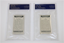 Alex Herd & Fred Robson 1931 WA & AC Churchmans Prominent Golfers Small Cards In PSA Slab