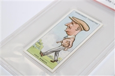 Alex Herd & Fred Robson 1931 WA & AC Churchmans Prominent Golfers Small Cards In PSA Slab