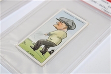 Alex Herd & Fred Robson 1931 WA & AC Churchmans Prominent Golfers Small Cards In PSA Slab