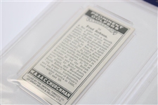 Alex Herd & Fred Robson 1931 WA & AC Churchmans Prominent Golfers Small Cards In PSA Slab