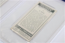 Alex Herd & Fred Robson 1931 WA & AC Churchmans Prominent Golfers Small Cards In PSA Slab
