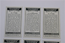 Nine (9) Assorted 1931 WA & AC Churchmans Prominent Golfers Tobacco Cards 