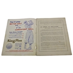 1933 Ryder Cup at Southport and Ainsdale Official Souvenir Program