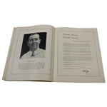 1933 Ryder Cup at Southport and Ainsdale Official Souvenir Program