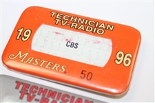 1992, 1994 & 1996 Masters Tournament Support & TV-Radio Badges
