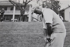 1934 General A.C. Critchley Putting at The 1st Masters Wire Photo