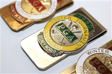 1979, 1980 & 1981 PGA Senior's Championship Contestant Badges/Clips