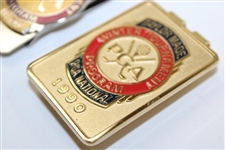 1987, 1988 & 1990 PGA Senior's Championship Contestant Badges/Clips