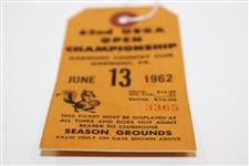 1962 US Open at Oakmont Ticket #3365 - Nicklaus First Win