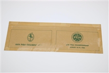 Lee Trevino Signed 1984 PGA Championship at Shoal Creek Final Rd Marked Official Scorecard JSA ALOA