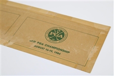 Lee Trevino Signed 1984 PGA Championship at Shoal Creek Final Rd Marked Official Scorecard JSA ALOA