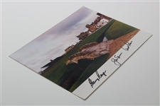 Big 3 Palmer, Player & Nicklaus Signed 11x14 Swilken Bridge St. Andrews Photograph
