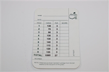 Arnold Palmer & Jack Nicklaus Signed ANGC Par 3 Scorecard JSA ALOA