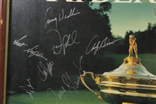 1987 Ryder Cup Poster Signed By Both Teams - Framed JSA ALOA
