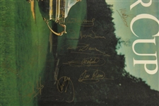 1987 Ryder Cup Poster Signed By Both Teams - Framed JSA ALOA