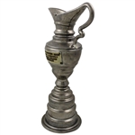 20th Anniv. of Arnold Palmer's 1961 OPEN Win Miniature Claret Jug with Identifying Plaque