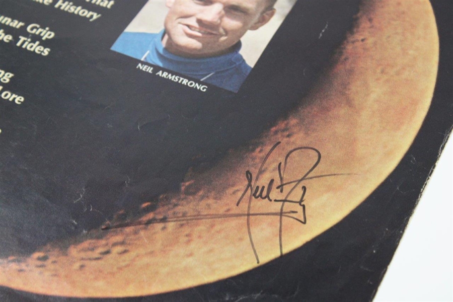 Neil Armstrong Signed Off To The Moon Life Magazine Cover JSA ALOA