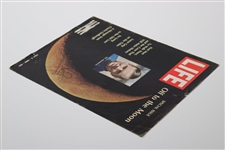 Neil Armstrong Signed Off To The Moon Life Magazine Cover JSA ALOA