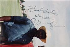 Michael Jordan & Arnold Palmer Dual Signed 11x14 Photo - Personalized JSA ALOA