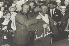 Arnold Palmer & Jack Nicklaus Signed 1964 Frank Christian Studios Green Jacket 8x10 Photo JSA ALOA