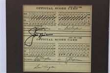 Ben Hogan & Jack Nicklaus Signed Replica of Their 1966 Final Round Scorecard JSA ALOA