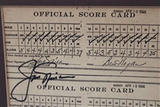 Ben Hogan & Jack Nicklaus Signed Replica of Their 1966 Final Round Scorecard JSA ALOA