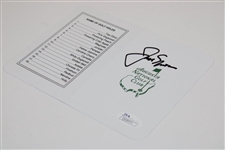 Jack Nicklaus Signed Augusta National Gc Scorecard JSA #Q58973