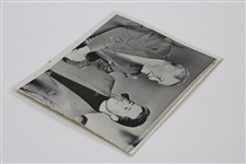Bobby Jones & Gary Player 1961 Masters Wire Photo After Win