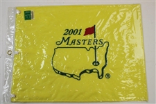 2001 & 2005 Masters Tournament Embroidered Flags - New In Package
