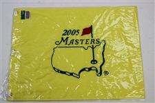 2001 & 2005 Masters Tournament Embroidered Flags - New In Package