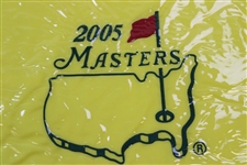 2001 & 2005 Masters Tournament Embroidered Flags - New In Package