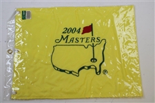 2004 & 2006 Masters Tournament Embroidered Flags - New In Package