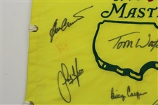 Watson, Crenshaw, Casper, Langer, Zoeller & Lyle Signed 1999 Masters Flag JSA ALOA