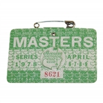 1978 Masters Tournament SERIES Badge #8621 - Gary Player Winner
