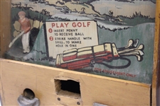 Hole-In-One Gum Vendor 'Play Golf' Gumball Game Machine