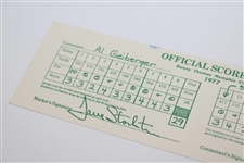 Al Geiberger Signed Replica 1977 Danny Thomas Memphis Classic Scorecard JSA ALOA