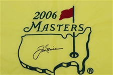 Jack Nicklaus Signed 2006 Masters Embroidered Flag JSA ALOA