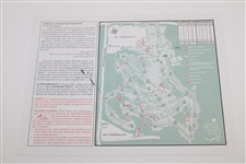 Jack Nicklaus Signed 2000 Masters Pairings Sheet JSA ALOA