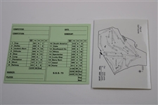 Gary Player Signed Muirfield & Carnoustie Scorecard JSA ALOA