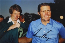 Gary Player Signed Masters Green Jacket Photo JSA ALOA