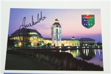 Patty Berg & Juli Inkster Signed World Golf Hall Of Fame Postcards JSA ALOA