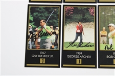 Eight (8) Masters Champions Signed GSV 'Champions of Golf' Cards JSA ALOA