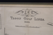 Troon Golf Links '1888' Maclure Macdonald & Co. Lithographers Map