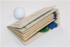 Arnold Palmer Signed Ball with Signed Arbor Links Guide JSA ALOA