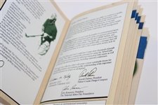 Arnold Palmer Signed Ball with Signed Arbor Links Guide JSA ALOA