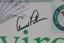 Arnold Palmer Signed 2002 National Summit at Arbor Links GC Map - Framed JSA ALOA