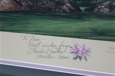 1999 Augusta National Golf Club The 13th Hole Azalea' Linda Hartough Print - Framed