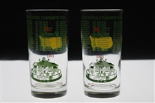 Two (2) 1983 Masters Tournament Commemorative Drinking Glasses